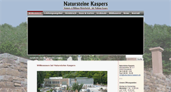 Desktop Screenshot of natursteine-kaspers.de